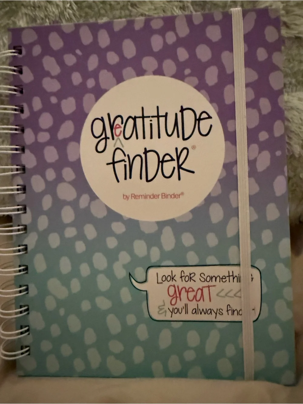 Gratitude Finder Spiral Journal by - Purple & Teal